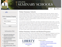 Tablet Screenshot of onlineseminaryschools.org